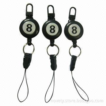 Badge Reels/Holders, Made of Plastic, Sized 32mm